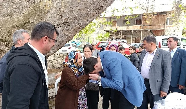 Kaymakam Erdoğan, köylülerle bayramlaştı